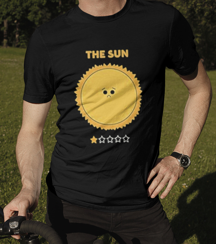 The Sun One Star Rating Sad Face T-Shirt