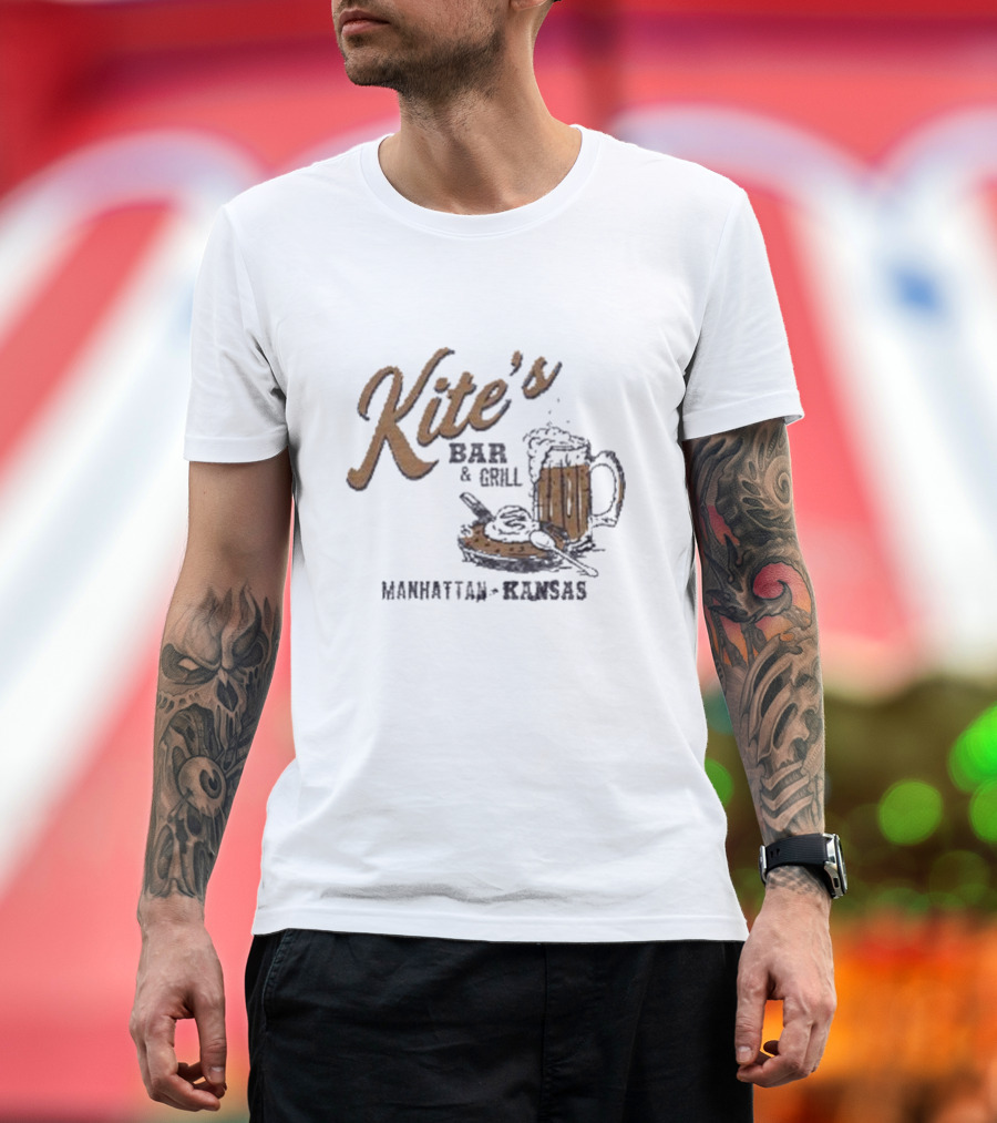 Kite's Bar and Grill Manhattan Kansas Beer and Food T-Shirt