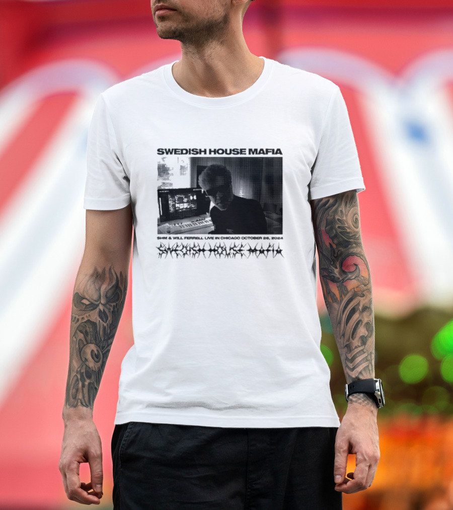 SWEDISH HOUSE MAFIA SHM and WILL FERRELL LIVE IN CHICAGO OCTOBER 26 T-Shirt