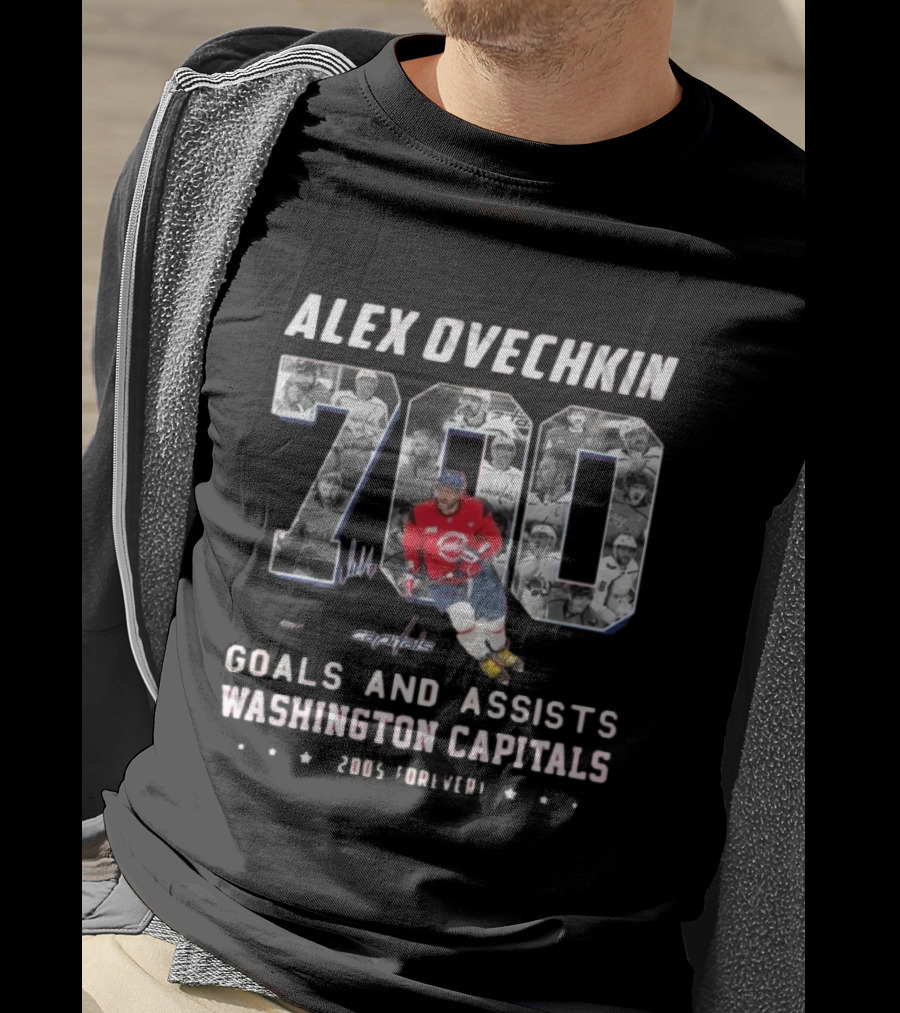 Alex Ovechkin 700 Goals And Assists Washington Capitals 2005 Forever T-Shirt