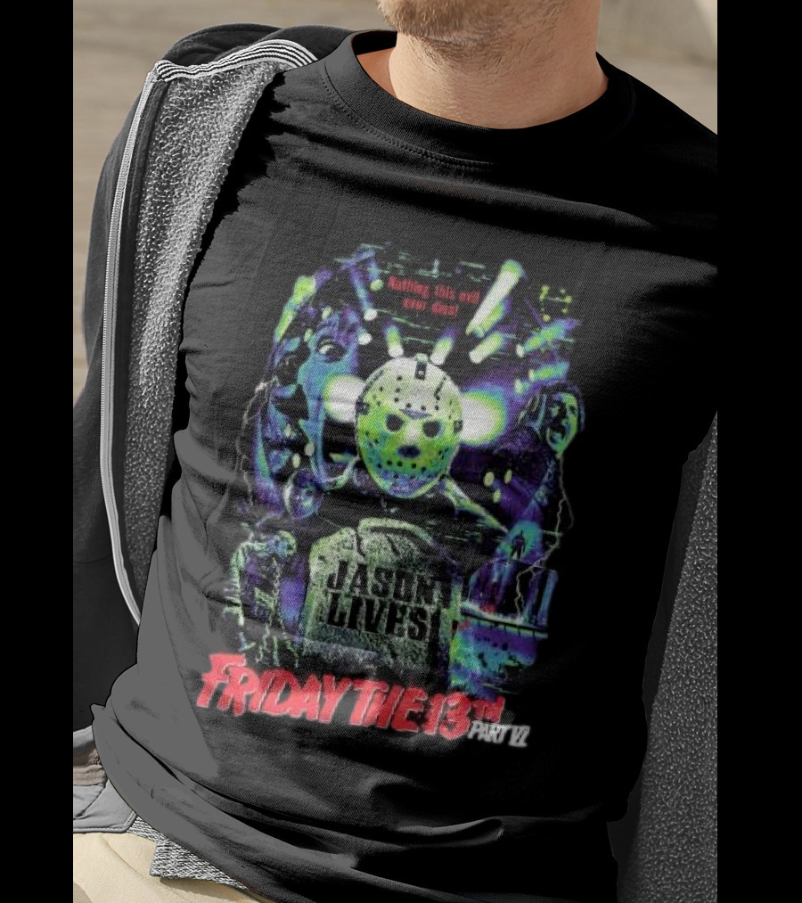 Friday The 13th Part VI Jason Lives Retro Horror T-Shirt