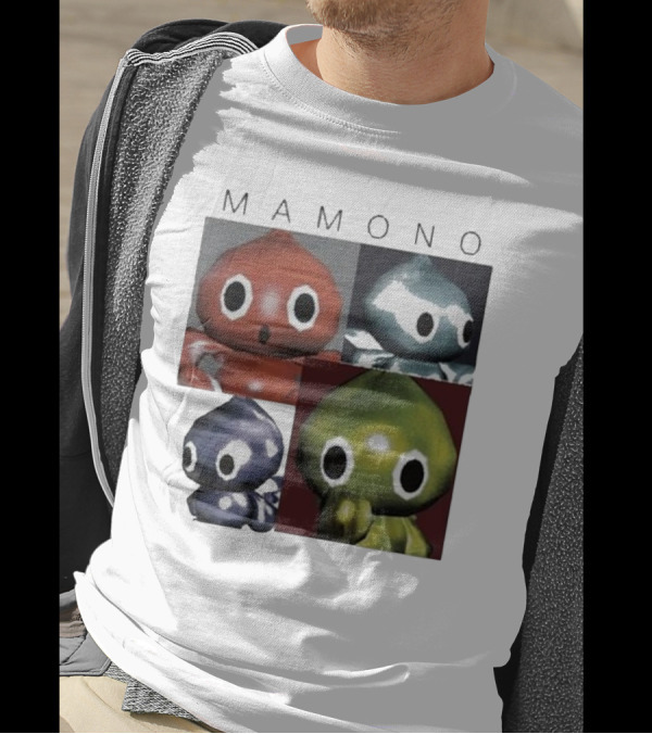 Mamono Ss24 Cute Colorful Creatures Quartet Chowlf T-Shirt