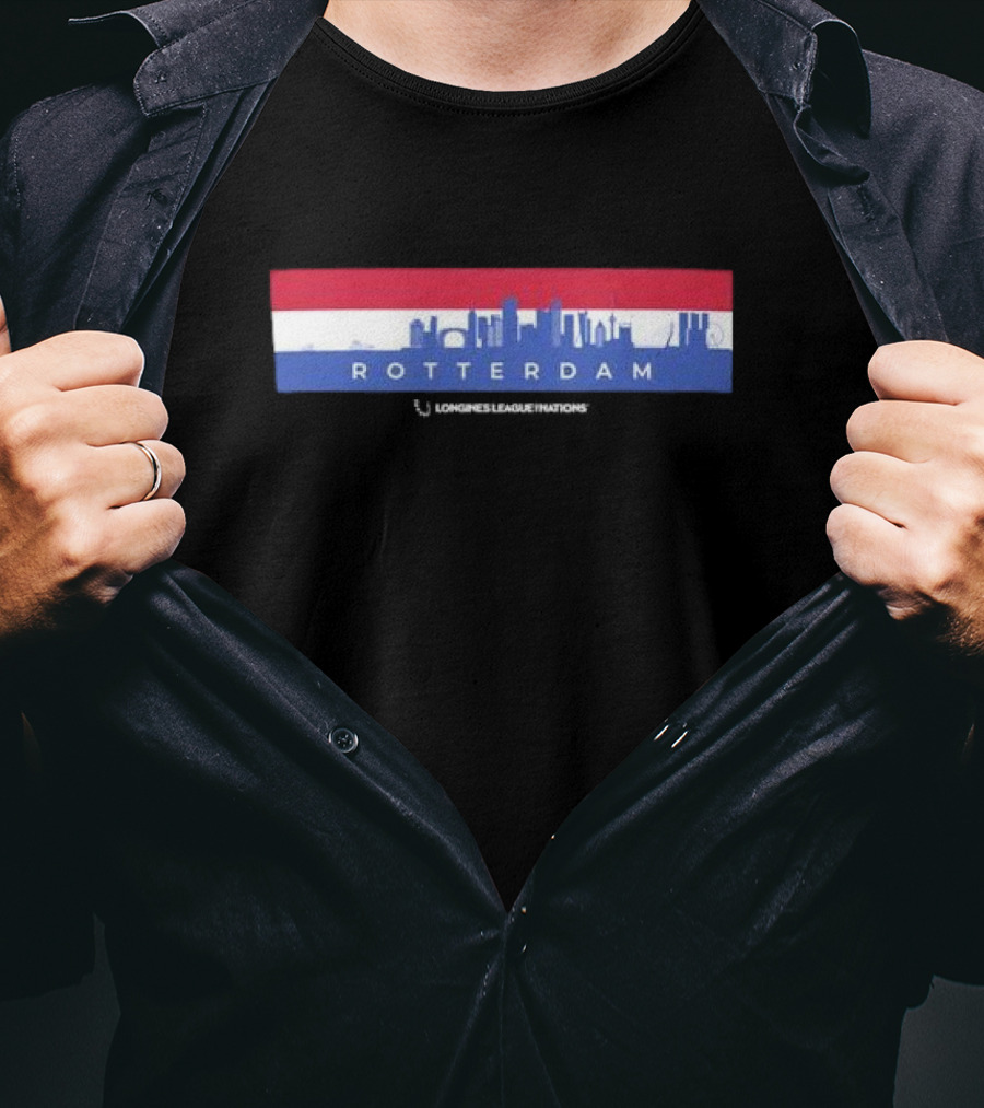 Rotterdam Skyline Longines League Nations Banner T-Shirt