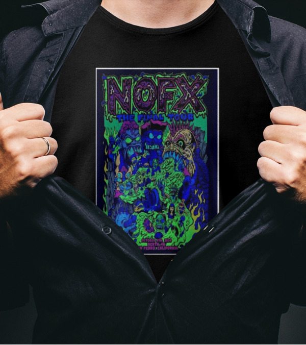NOFX The Final Tour October 4th 2024 Berth 46 San Pedro California T-Shirt