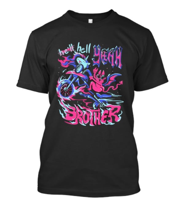 Hell Yeah Brother K Duffles Unicorn Motorcycle Adventure T-Shirt