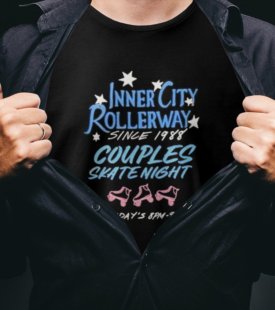Inner City Rollerway Since 1988 Couples Skate Night Fridays 8PM-9PM T-Shirt