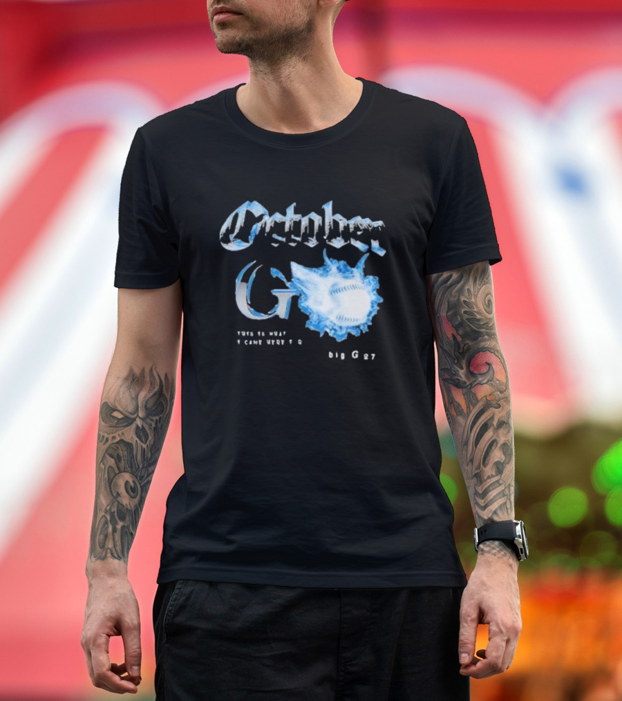 October G Big G27 Jomboy Media Baseball T-Shirt
