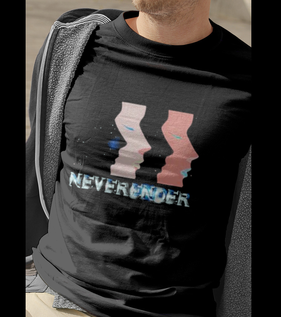 NEVERENDER Faces With Stars Cosmic Justice T-Shirt