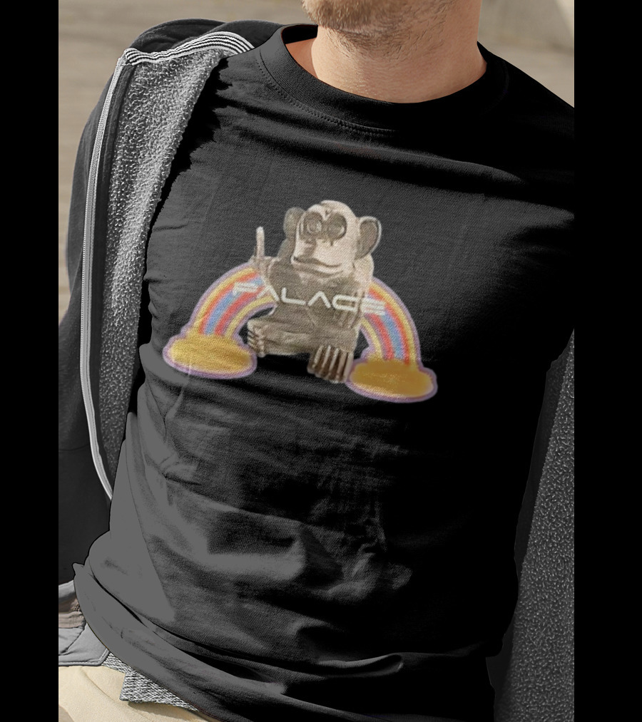 Palace Monkey Rainbow Motif T-Shirt