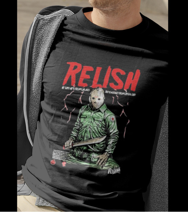 Relish He Says He's From Chicago But Is Actually From Crystal Lake T-Shirt