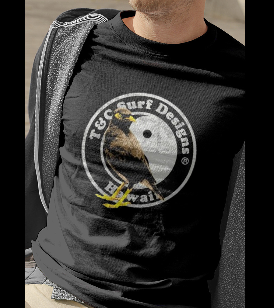T&C Surf Designs Hawaii Myna Bird Circle T-Shirt