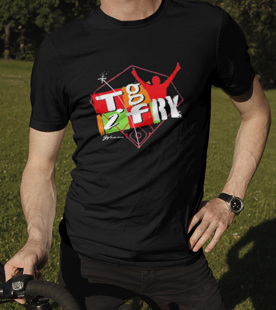 T.g.i.fry 2 Player Celebration Baseball Field T-Shirt