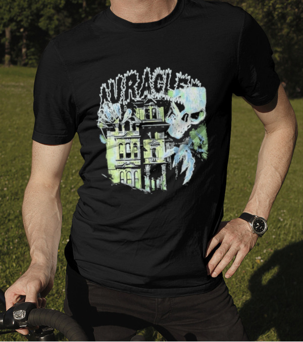 The Auracles Skeleton Haunted House Chris Brown T-Shirt