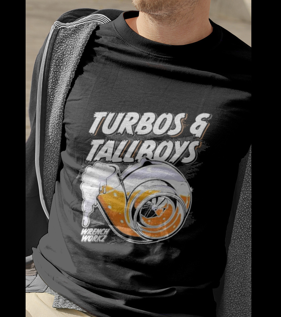 Turbos And Tallboys Wrench Workz Turbocharger Beer Fusion T-Shirt
