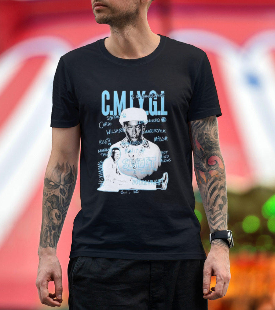 C.M.I.Y.G.L. Tyler Call Me if You Get Lost Sweet Journey S.R. Baudelaire Portrait Saffron Lemonhead Corso Wilshire Lumberjack Massa T-Shirt