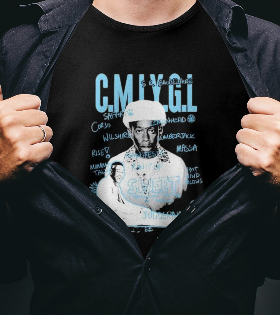 C.M.I.Y.G.L. Tyler Call Me If You Get Lost Sweet Journey S.R. Baudelaire Portrait Saffron Lemonhead Corso Wilshire Lumberjack Massa T-Shirt