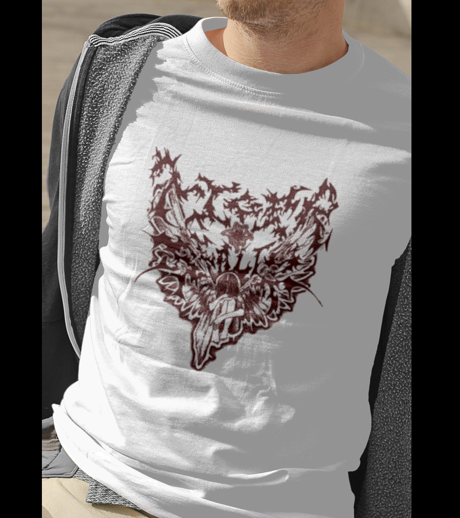 Tiger Really Swan Sting Dark Abstract Wings T-Shirt