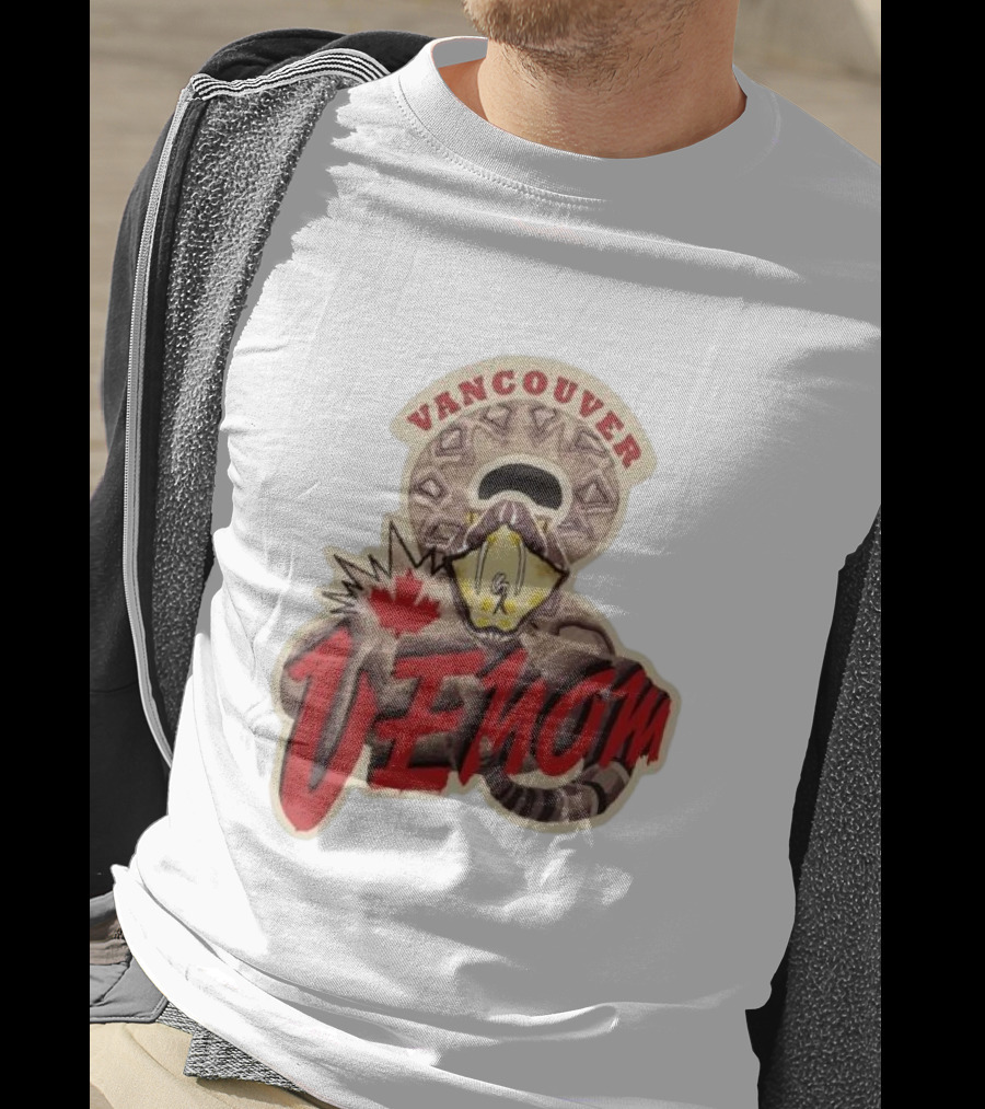 Vancouver Venom Rattlesnake Maple Leaf T-Shirt