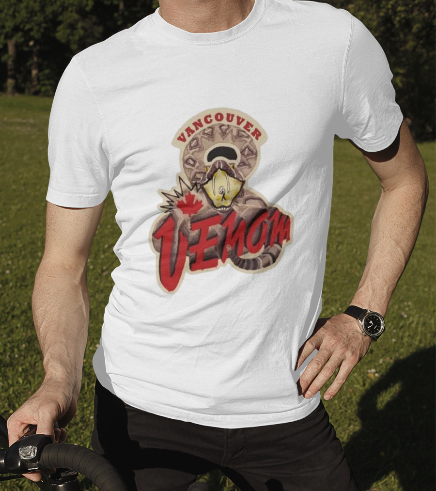 Vancouver Venom Rattlesnake Maple Leaf T-Shirt