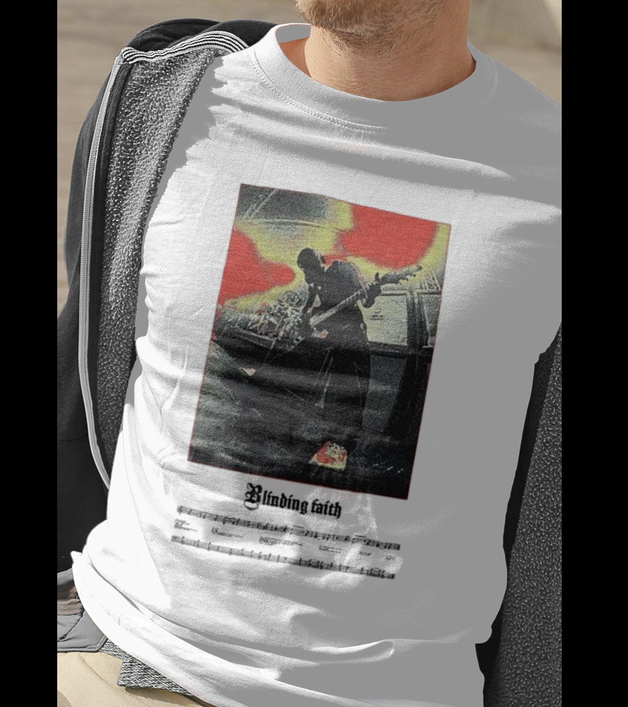 Knocked Loose Blinding Faith Live Performance With Sheet Music Overlay T-Shirt