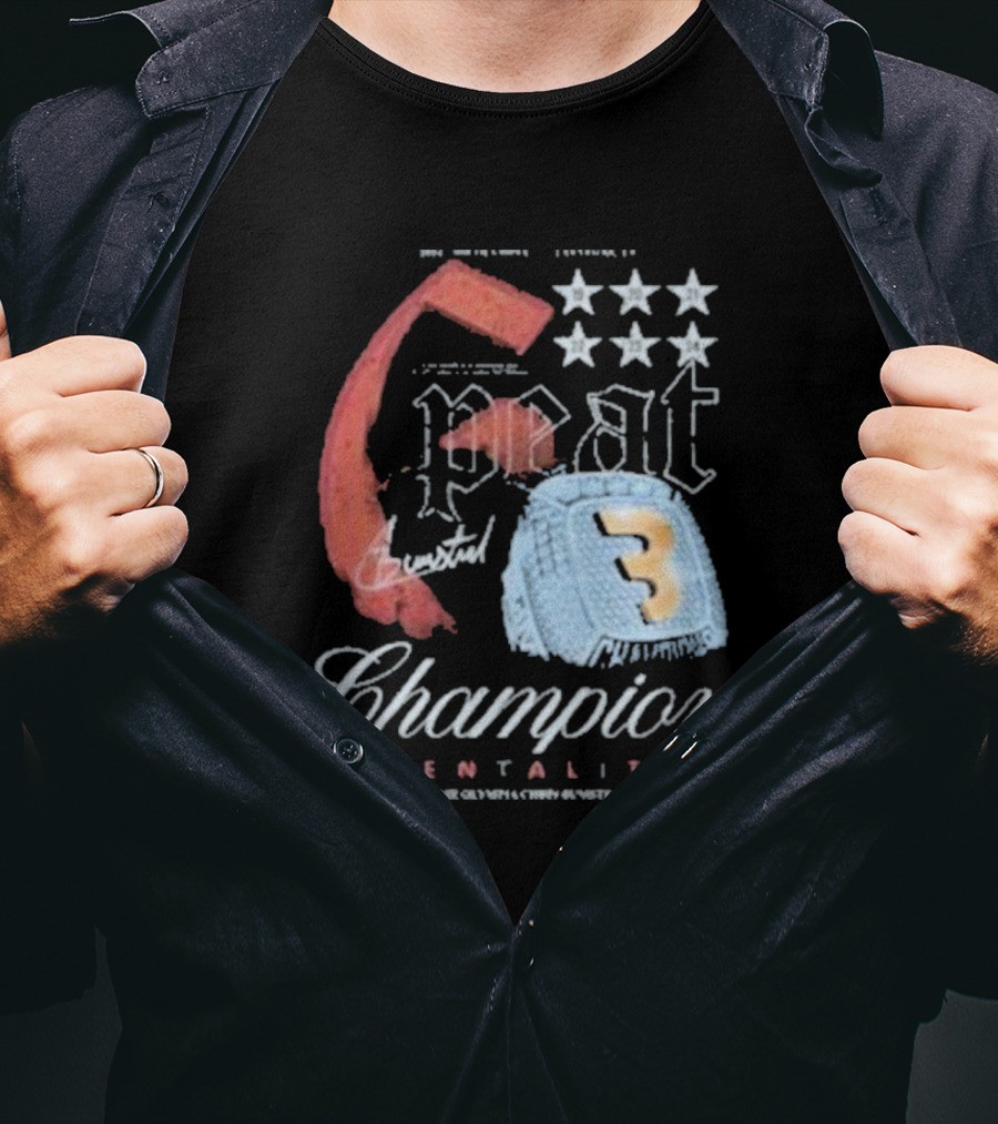 6 Peat Champion Mentality 6x Mr Olympia Chris Bumstead Star Icons T-Shirt