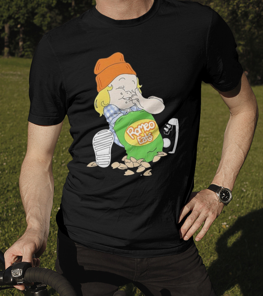 Romeo Eats Almonds Bag Toddler Sneaker Orange Hat T-Shirt