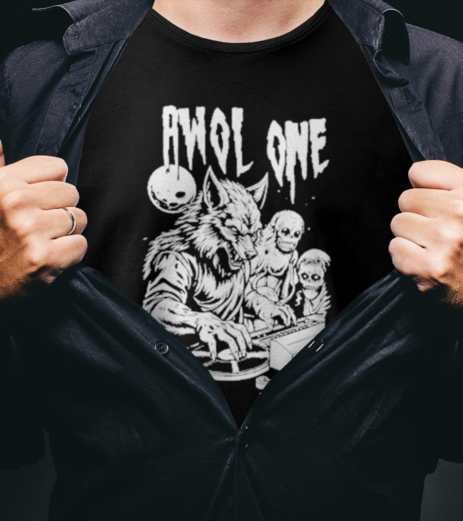 AWOL One Werewolf DJ With Creatures T-Shirt