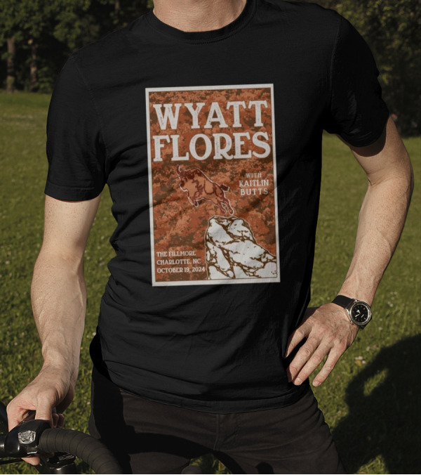 Wyatt Flores With Kaitlin Butts The Fillmore Charlotte NC October 19 T-Shirt