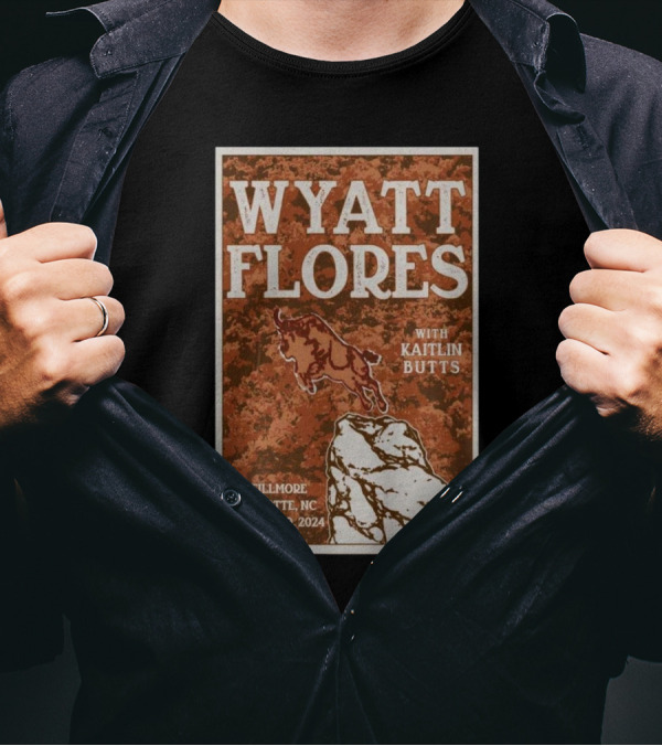 Wyatt Flores With Kaitlin Butts The Fillmore Charlotte NC October 19 T-Shirt