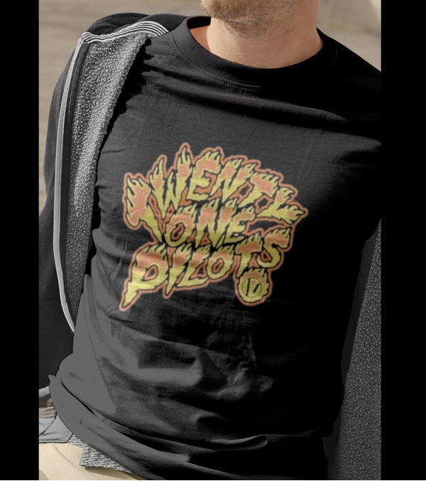 Twenty One Pilots Fiery Text Band T-Shirt