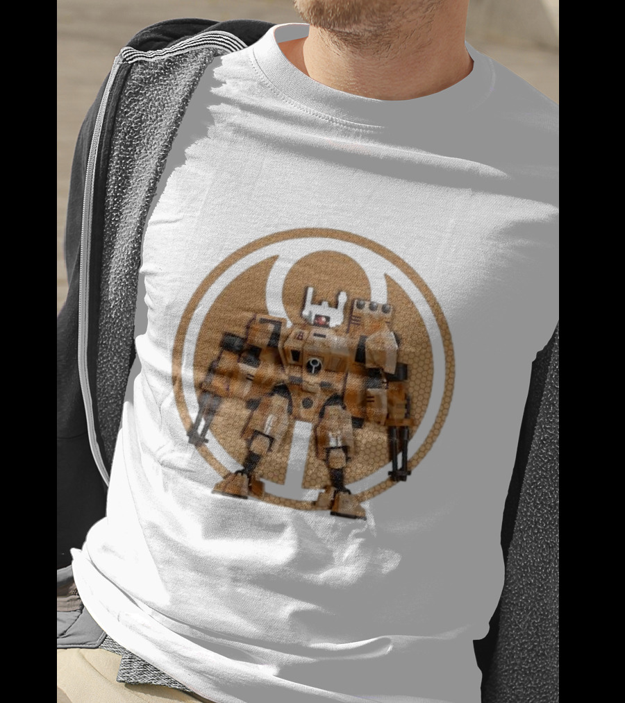 T’au Empire Crisis Battlesuit For The Greater Good Iconic Mecha T-Shirt