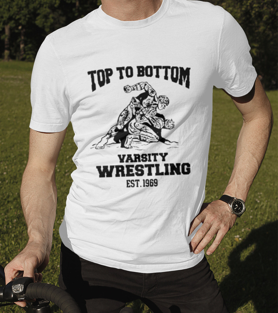 Top To Bottom Varsity Wrestling Est. 1969 Vintage Wrestling T-Shirt