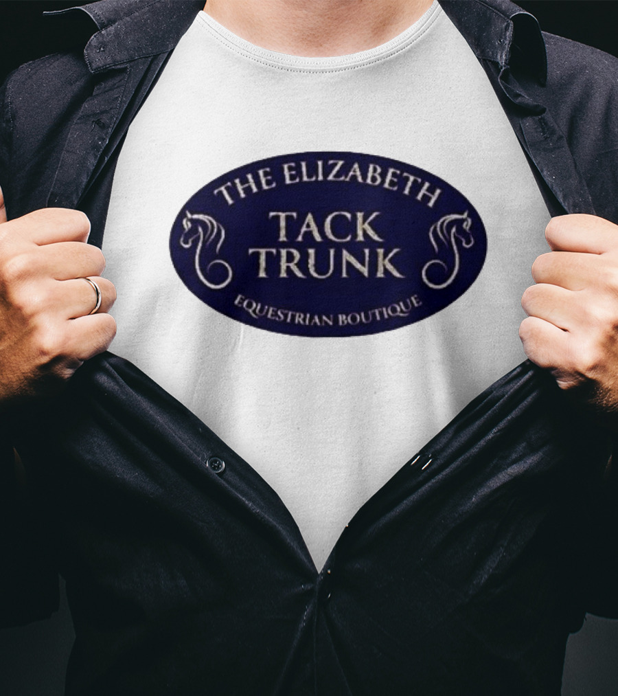 The Elizabeth Tack Trunk Equestrian Boutique Horse T-Shirt