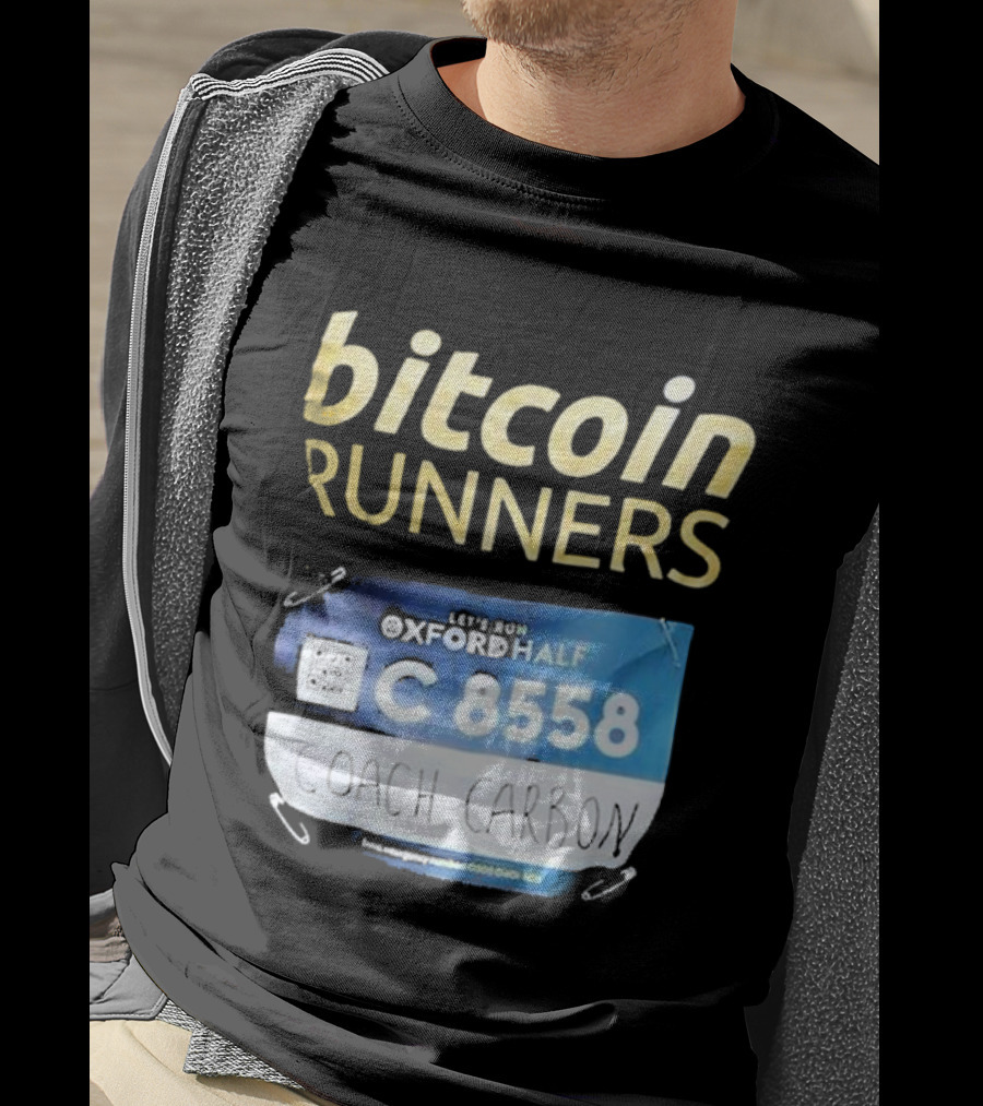 Bitcoin Runners Oxford Half C 8558 Coach Carbon T-Shirt