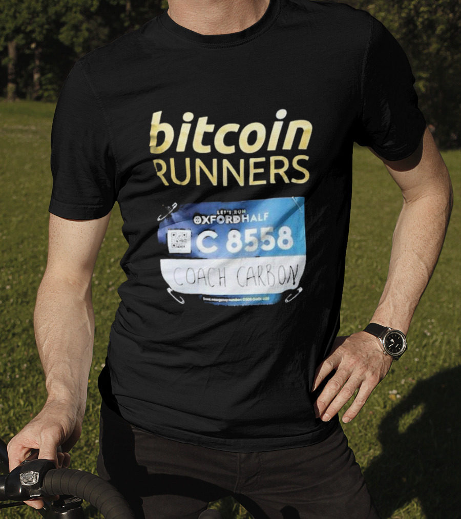 Bitcoin Runners Oxford Half C 8558 Coach Carbon T-Shirt
