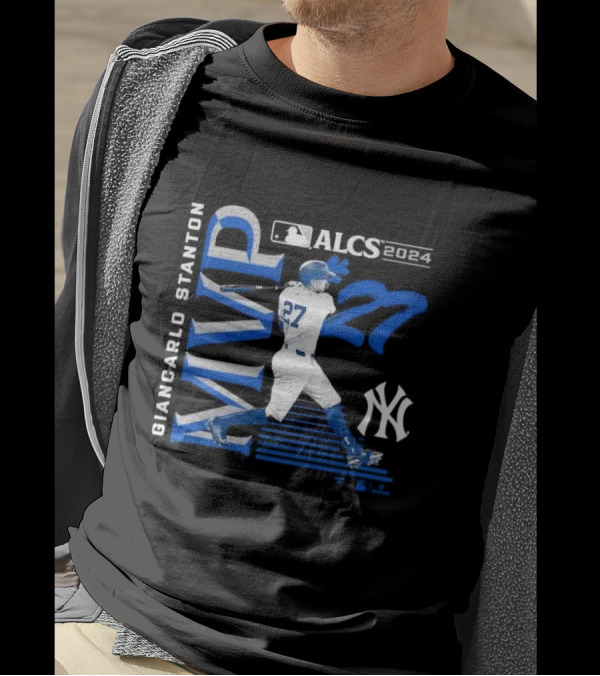 Giancarlo Stanton New York Yankees 2024 ALCS MVP 27 T-Shirt