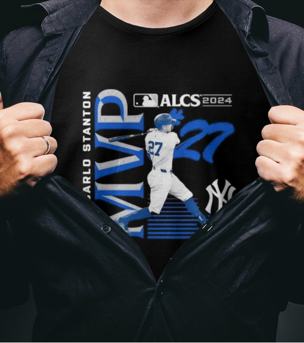 Giancarlo Stanton New York Yankees 2024 ALCS MVP 27 T-Shirt