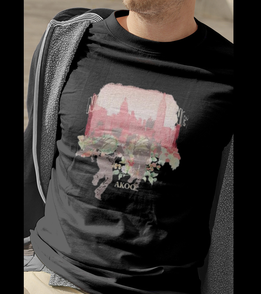 No Trespassing Akoo Urban Skyline Floral Run T-Shirt