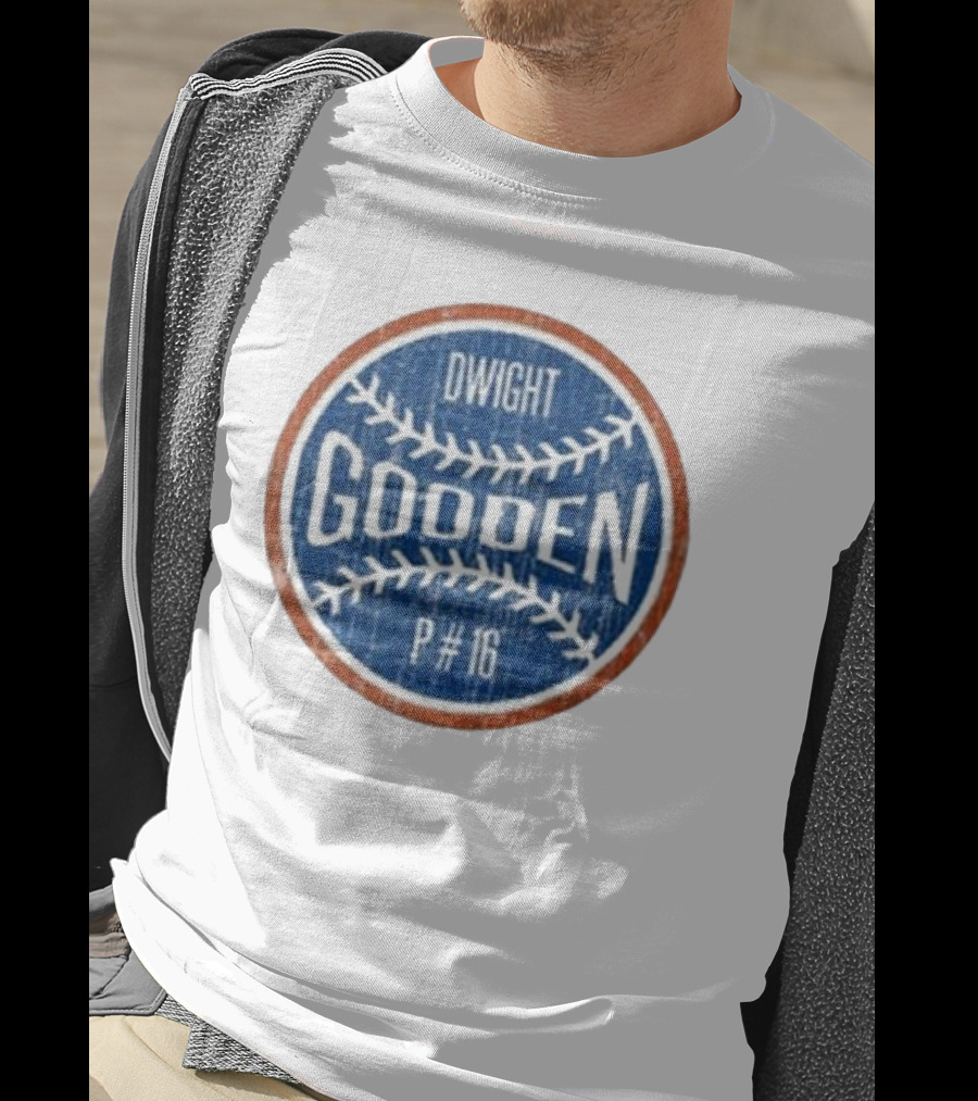 Dwight Gooden P #16 Baseball Vintage Circle T-Shirt