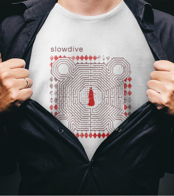 Slowdive Everything Is Alive Labyrinth Ecru T-Shirt