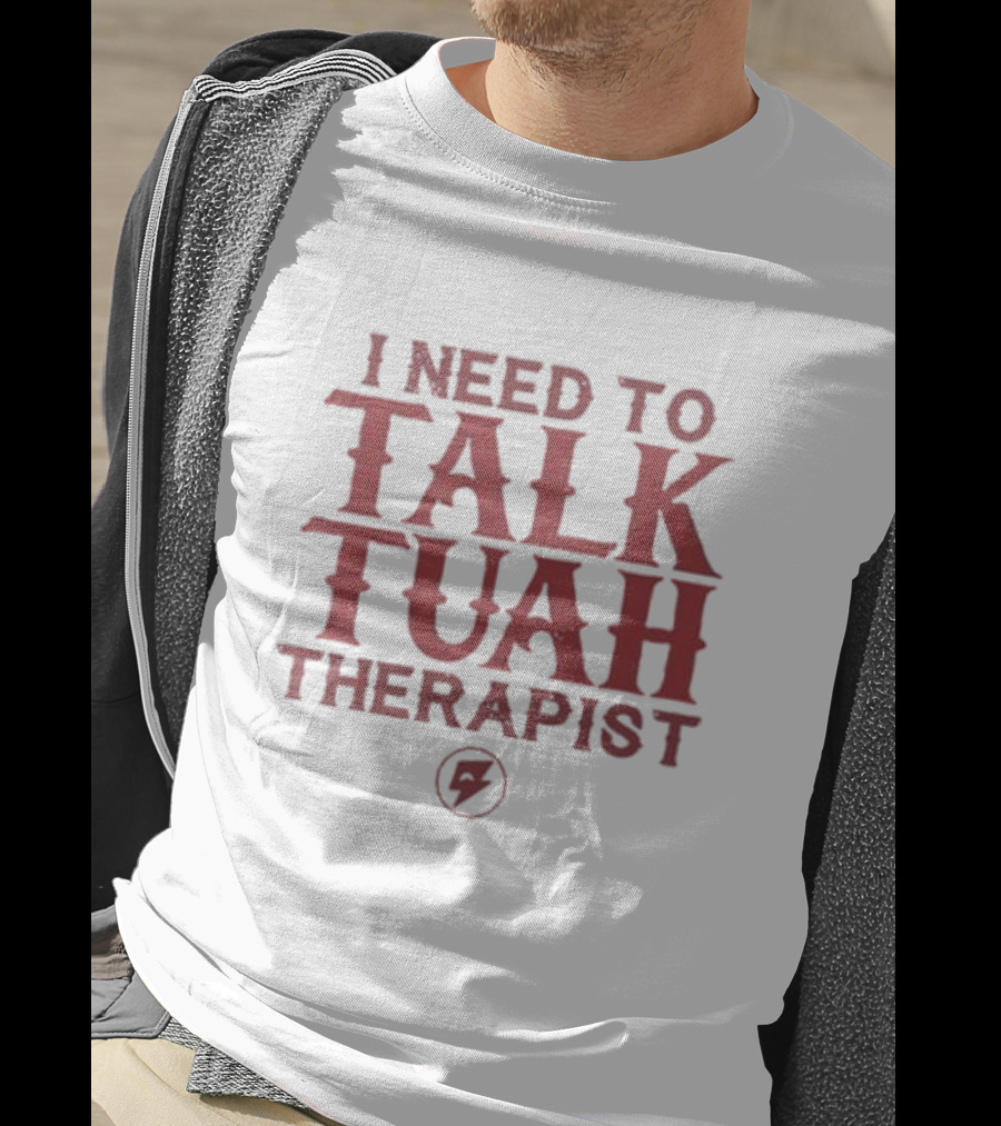 I Need To Talk Tuah Therapist Bolt T-Shirt