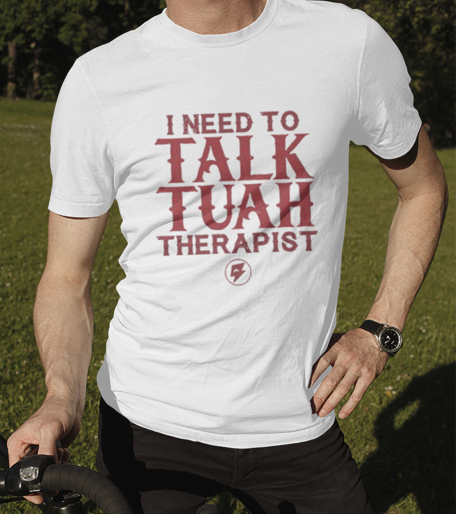 I Need To Talk Tuah Therapist Bolt T-Shirt