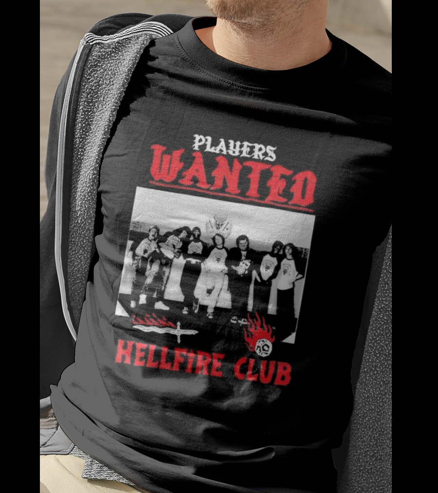 Players Wanted Hellfire Club Stranger Things Iconic Group Photo T-Shirt