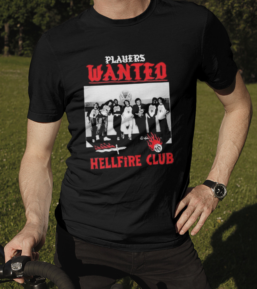 Players Wanted Hellfire Club Stranger Things Iconic Group Photo T-Shirt