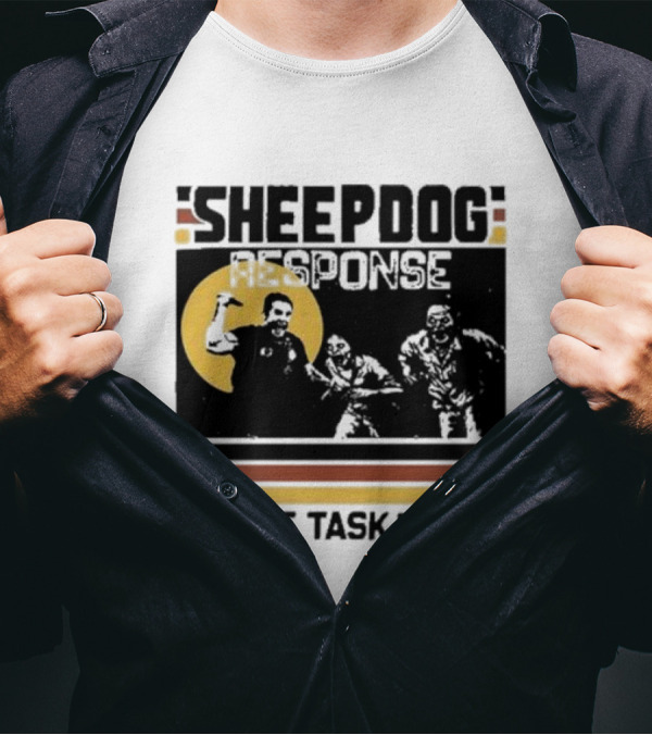 Tim Kennedy Sheepdog Response Zombie Task Force Team Badge T-Shirt