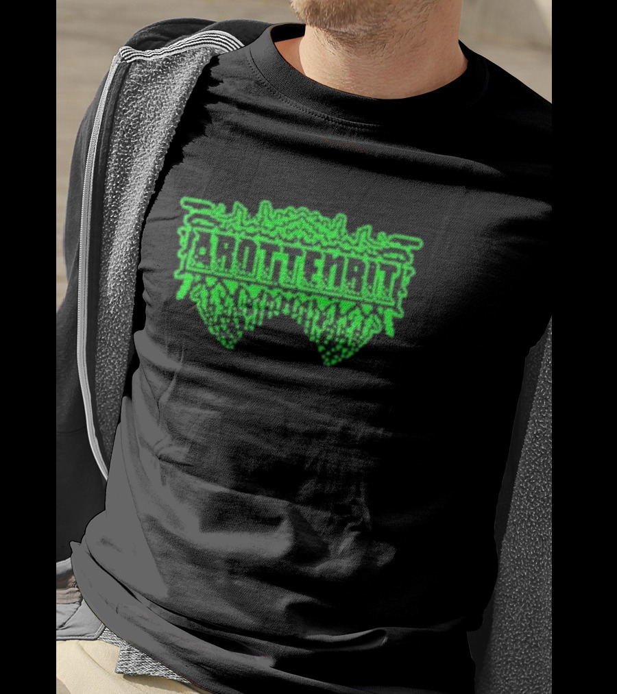 Arottenbit Acid Green Pixel T-Shirt