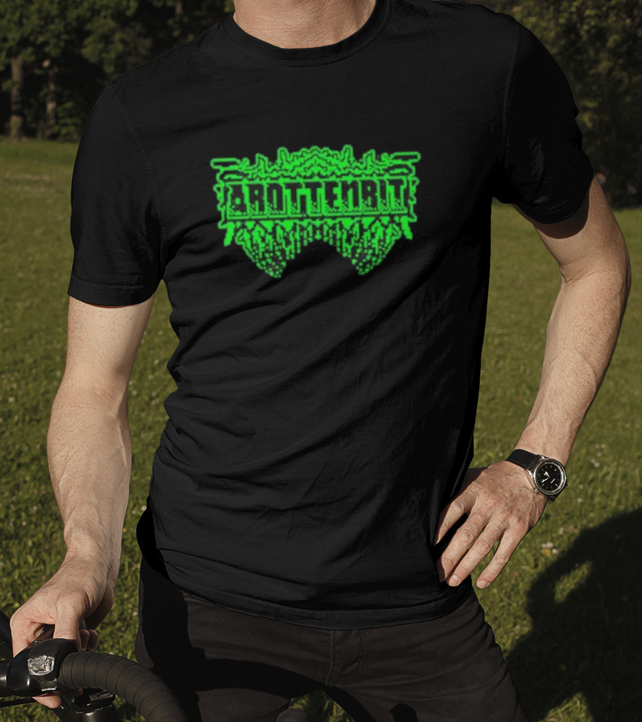 Arottenbit Acid Green Pixel T-Shirt