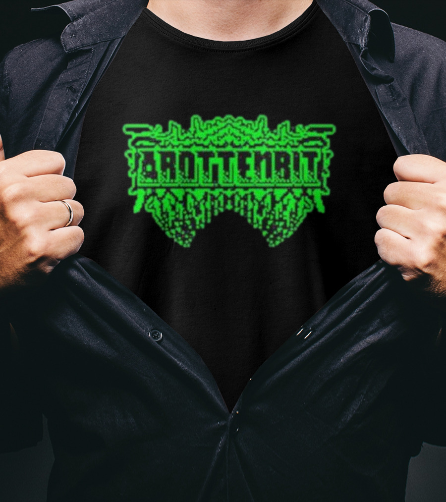 Arottenbit Acid Green Pixel T-Shirt