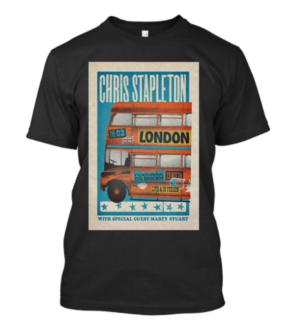 Chris Stapleton Live At The O2 In London Featuring The Honchos 23 Oct 24 With Special Guest Marty Stuart T-Shirt