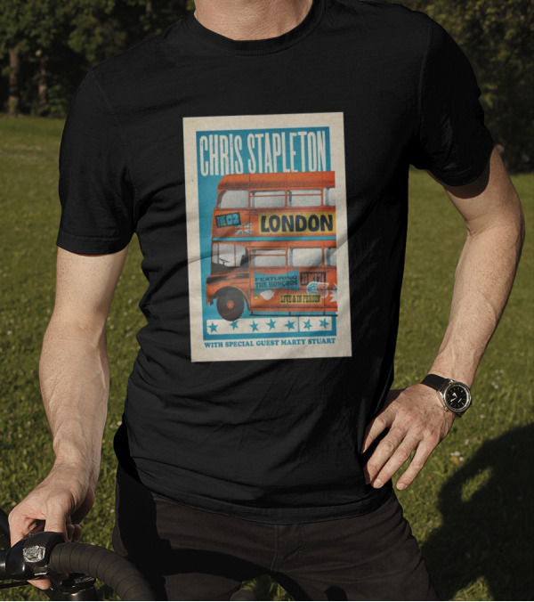 Chris Stapleton Live At The O2 In London Featuring The Honchos 23 Oct 24 With Special Guest Marty Stuart T-Shirt
